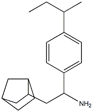 2-{bicyclo[2.2.1]heptan-2-yl}-1-[4-(butan-2-yl)phenyl]ethan-1-amine 化学構造式