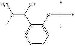 2-amino-1-[2-(trifluoromethoxy)phenyl]propan-1-ol,,结构式