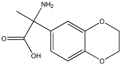 2-amino-2-(2,3-dihydro-1,4-benzodioxin-6-yl)propanoic acid 化学構造式