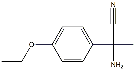 2-amino-2-(4-ethoxyphenyl)propanenitrile 结构式