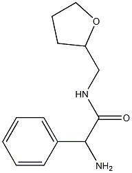 2-amino-2-phenyl-N-(tetrahydrofuran-2-ylmethyl)acetamide Structure