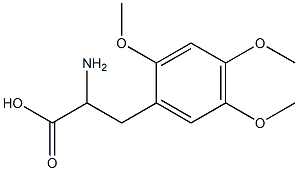 2-amino-3-(2,4,5-trimethoxyphenyl)propanoic acid 结构式