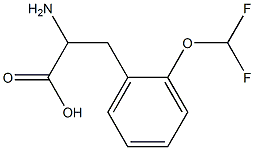 2-amino-3-[2-(difluoromethoxy)phenyl]propanoic acid 结构式