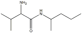 2-amino-3-methyl-N-(1-methylbutyl)butanamide,,结构式