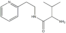 2-amino-3-methyl-N-(2-pyridin-2-ylethyl)butanamide Struktur