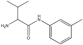 2-amino-3-methyl-N-(3-methylphenyl)butanamide,,结构式