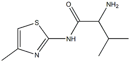 2-amino-3-methyl-N-(4-methyl-1,3-thiazol-2-yl)butanamide Structure