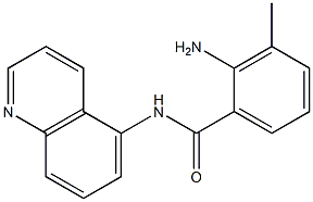 2-amino-3-methyl-N-(quinolin-5-yl)benzamide 化学構造式