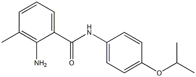 2-amino-3-methyl-N-[4-(propan-2-yloxy)phenyl]benzamide 化学構造式