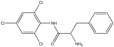 2-amino-3-phenyl-N-(2,4,6-trichlorophenyl)propanamide Structure