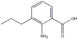 2-amino-3-propylbenzoic acid Structure