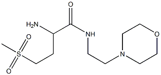 2-amino-4-(methylsulfonyl)-N-(2-morpholin-4-ylethyl)butanamide