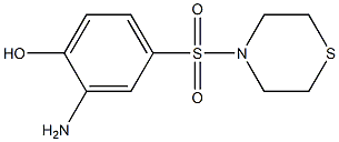 2-amino-4-(thiomorpholine-4-sulfonyl)phenol Structure