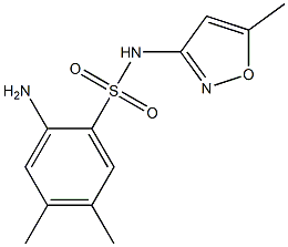 2-amino-4,5-dimethyl-N-(5-methyl-1,2-oxazol-3-yl)benzene-1-sulfonamide