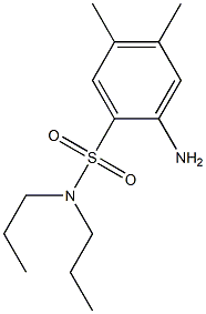2-amino-4,5-dimethyl-N,N-dipropylbenzene-1-sulfonamide Struktur