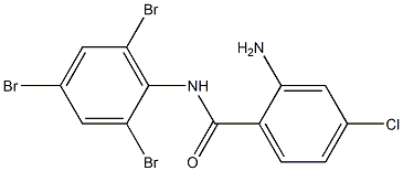2-amino-4-chloro-N-(2,4,6-tribromophenyl)benzamide Structure
