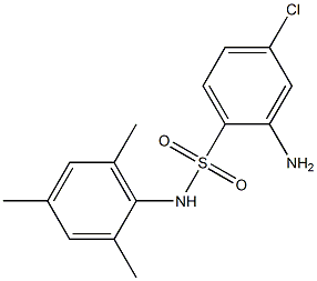 2-amino-4-chloro-N-(2,4,6-trimethylphenyl)benzene-1-sulfonamide Structure