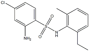 2-amino-4-chloro-N-(2-ethyl-6-methylphenyl)benzene-1-sulfonamide