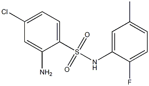 2-amino-4-chloro-N-(2-fluoro-5-methylphenyl)benzene-1-sulfonamide Structure