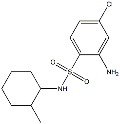 2-amino-4-chloro-N-(2-methylcyclohexyl)benzene-1-sulfonamide 结构式