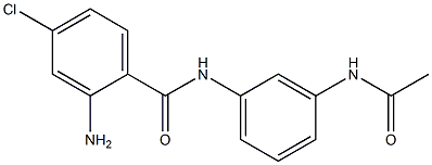 2-amino-4-chloro-N-(3-acetamidophenyl)benzamide Structure