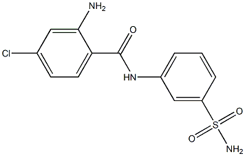  2-amino-4-chloro-N-(3-sulfamoylphenyl)benzamide