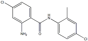 2-amino-4-chloro-N-(4-chloro-2-methylphenyl)benzamide 化学構造式