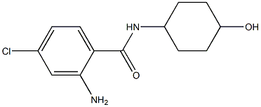 2-amino-4-chloro-N-(4-hydroxycyclohexyl)benzamide Structure