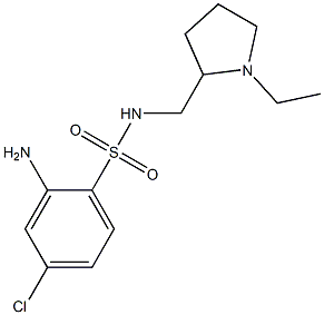  2-amino-4-chloro-N-[(1-ethylpyrrolidin-2-yl)methyl]benzene-1-sulfonamide