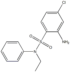 2-amino-4-chloro-N-ethyl-N-phenylbenzene-1-sulfonamide Structure