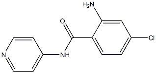 2-amino-4-chloro-N-pyridin-4-ylbenzamide 结构式