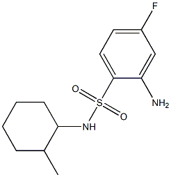 2-amino-4-fluoro-N-(2-methylcyclohexyl)benzene-1-sulfonamide Structure