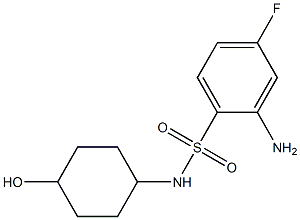 2-amino-4-fluoro-N-(4-hydroxycyclohexyl)benzene-1-sulfonamide