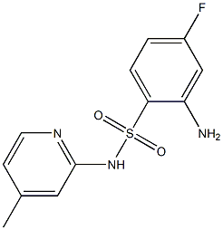 2-amino-4-fluoro-N-(4-methylpyridin-2-yl)benzene-1-sulfonamide