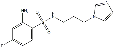  2-amino-4-fluoro-N-[3-(1H-imidazol-1-yl)propyl]benzene-1-sulfonamide