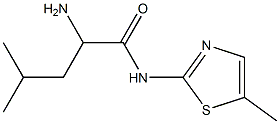 2-amino-4-methyl-N-(5-methyl-1,3-thiazol-2-yl)pentanamide|