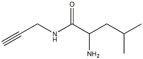 2-amino-4-methyl-N-prop-2-ynylpentanamide Structure