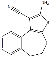 2-amino-5,6-dihydro-4H-benzo[3,4]cyclohepta[1,2-b]thiophene-1-carbonitrile