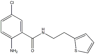 2-amino-5-chloro-N-(2-thien-2-ylethyl)benzamide,,结构式