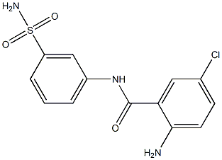  2-amino-5-chloro-N-(3-sulfamoylphenyl)benzamide