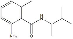 2-amino-6-methyl-N-(3-methylbutan-2-yl)benzamide 化学構造式