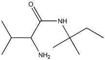 2-amino-N-(1,1-dimethylpropyl)-3-methylbutanamide,,结构式