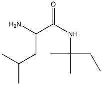 2-amino-N-(1,1-dimethylpropyl)-4-methylpentanamide,,结构式