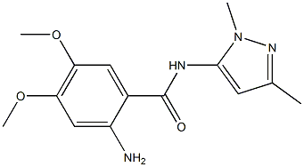 2-amino-N-(1,3-dimethyl-1H-pyrazol-5-yl)-4,5-dimethoxybenzamide