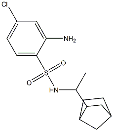 2-amino-N-(1-{bicyclo[2.2.1]heptan-2-yl}ethyl)-4-chlorobenzene-1-sulfonamide Structure