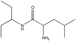 2-amino-N-(1-ethylpropyl)-4-methylpentanamide 化学構造式