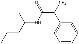 2-amino-N-(1-methylbutyl)-2-phenylacetamide Structure