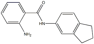 2-amino-N-(2,3-dihydro-1H-inden-5-yl)benzamide 结构式