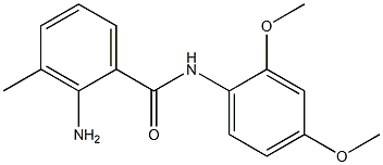 2-amino-N-(2,4-dimethoxyphenyl)-3-methylbenzamide,,结构式