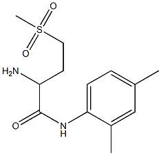 2-amino-N-(2,4-dimethylphenyl)-4-(methylsulfonyl)butanamide Structure